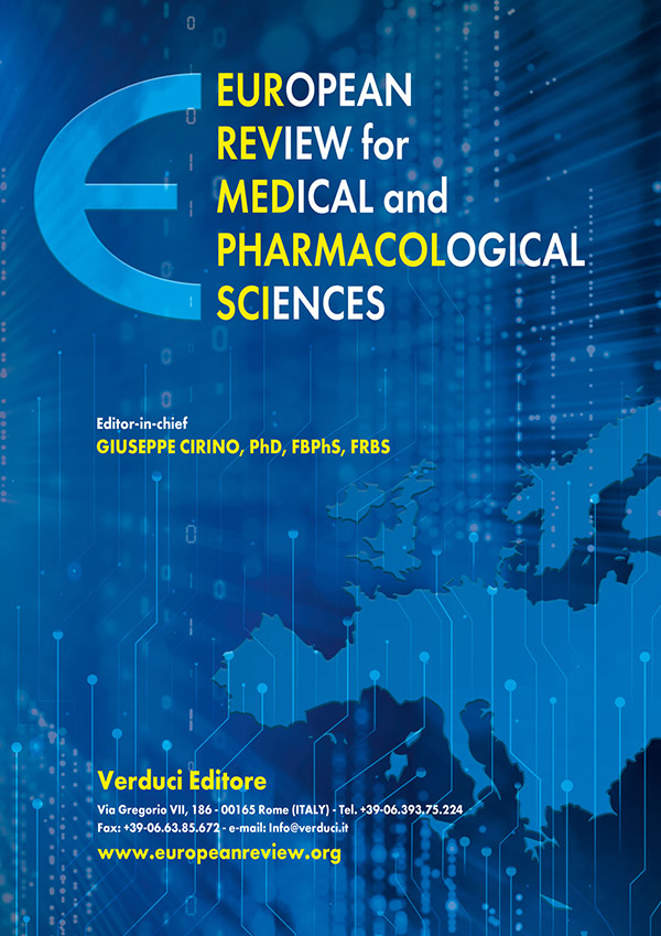 European Review for Medical and Pharmacological Sciences | Journals | Verduci Editore